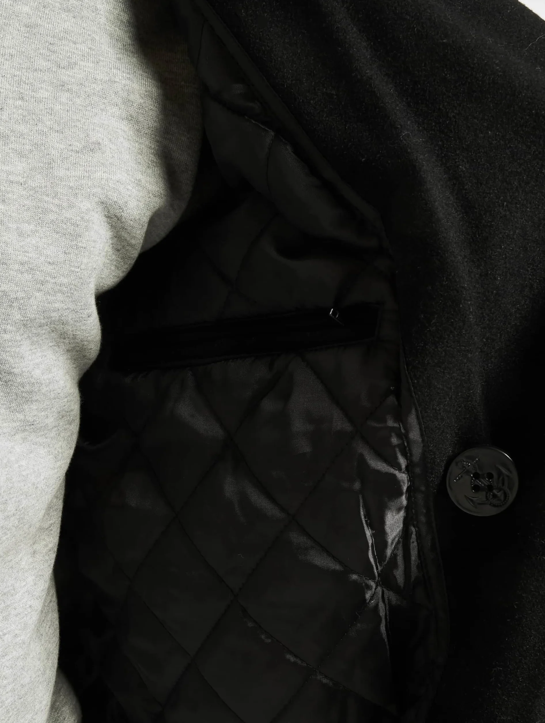 Brandit Pea Coat Uomo Giacca in stile uniforme nero Regular