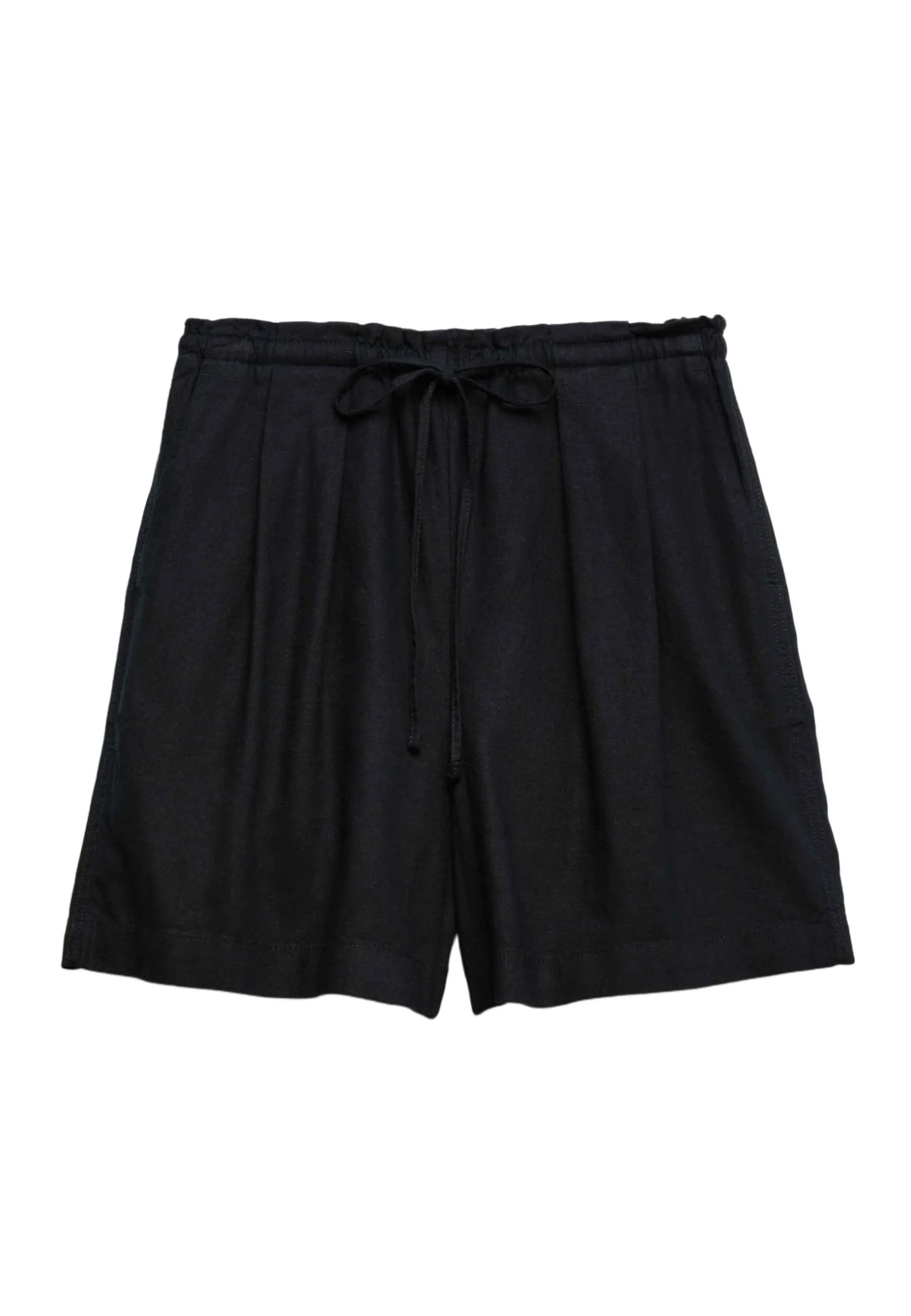Marks & Spencer Donna Vita Alta Misto Lino Shorts con Coulisse