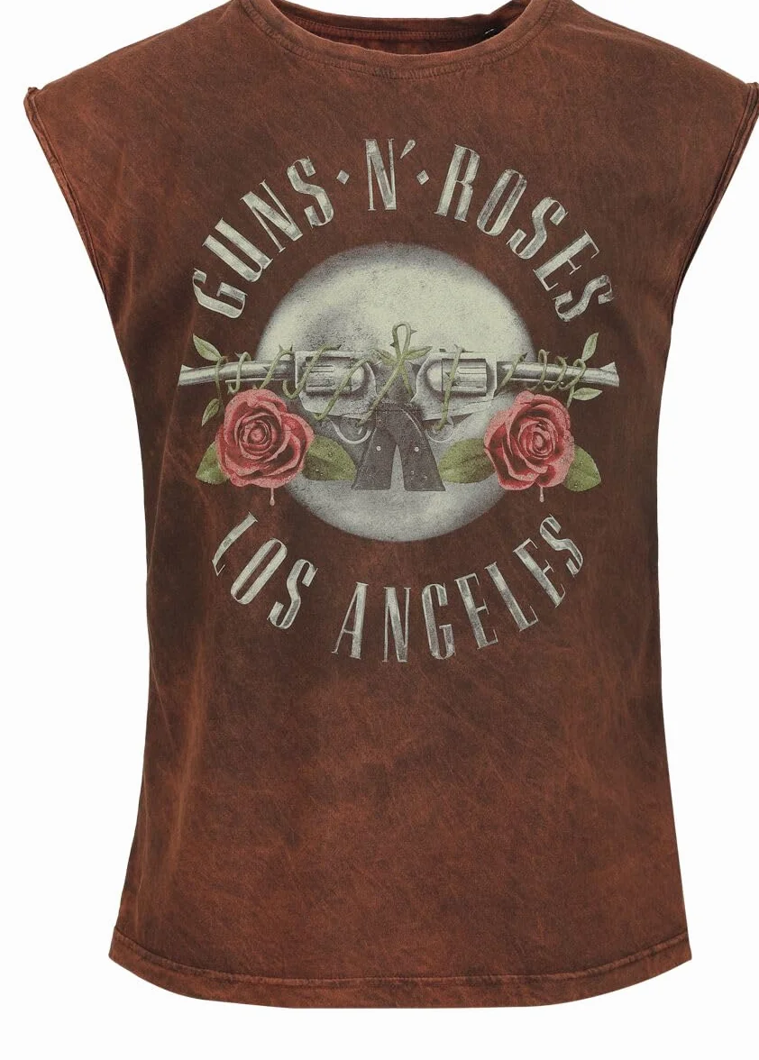 Guns N' Roses Los Angeles Uomo Canotta ruggine Regular