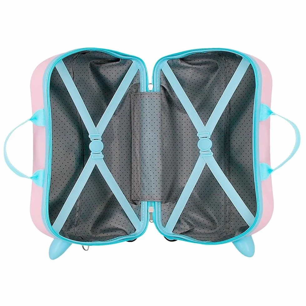 Disney Joumma Bags, Minnie Imagine, Valigia Cabina, Valigia per bambini, Realizzato in ABS, un materiale, Quattro Ruote Doppie di Giro multidirezionale, Chiusura a combinazione laterale., rosa chiaro