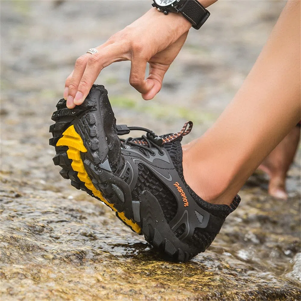 Scarpe da Trekking Arrampicata Uomo Sandali Sportivi Estivi Mesh Pescatore All'aperto Acqua Sandali da Mare Escursionismo Traspiranti e Leggero Asciugatura Rapida