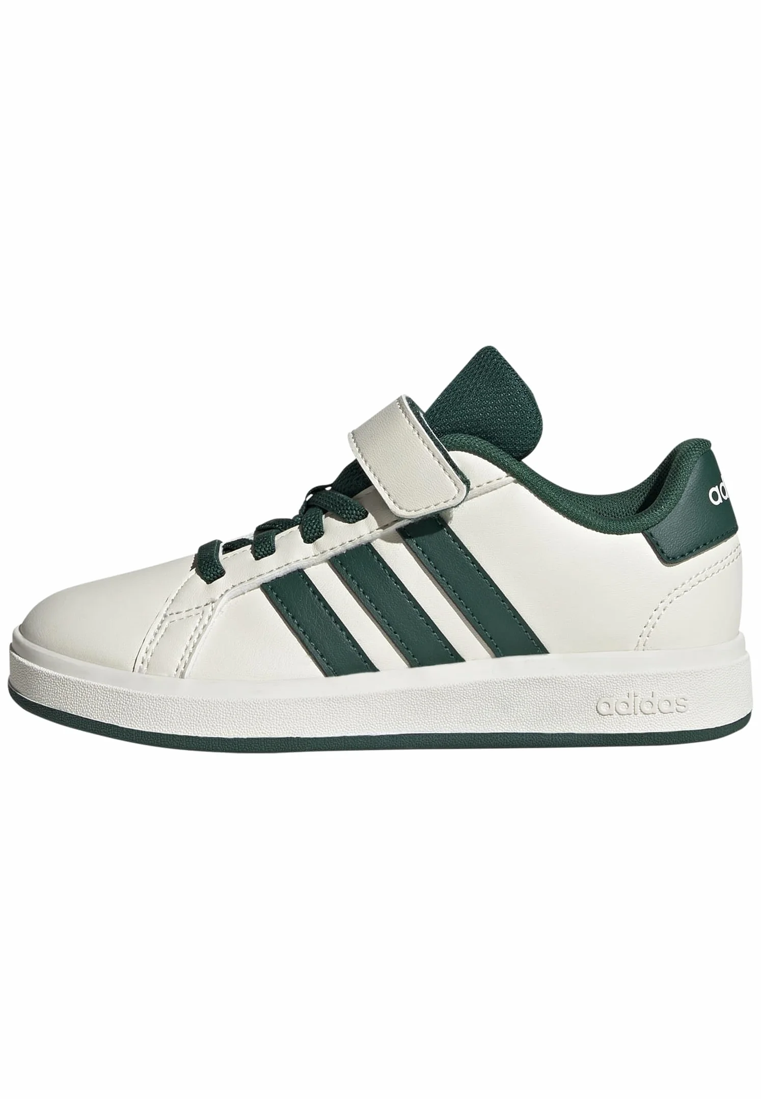 Adidas Unisex - Bambini Grand Court 2.0 Shoes Children, off White/Collegiate Green/Core Black, 34 EU