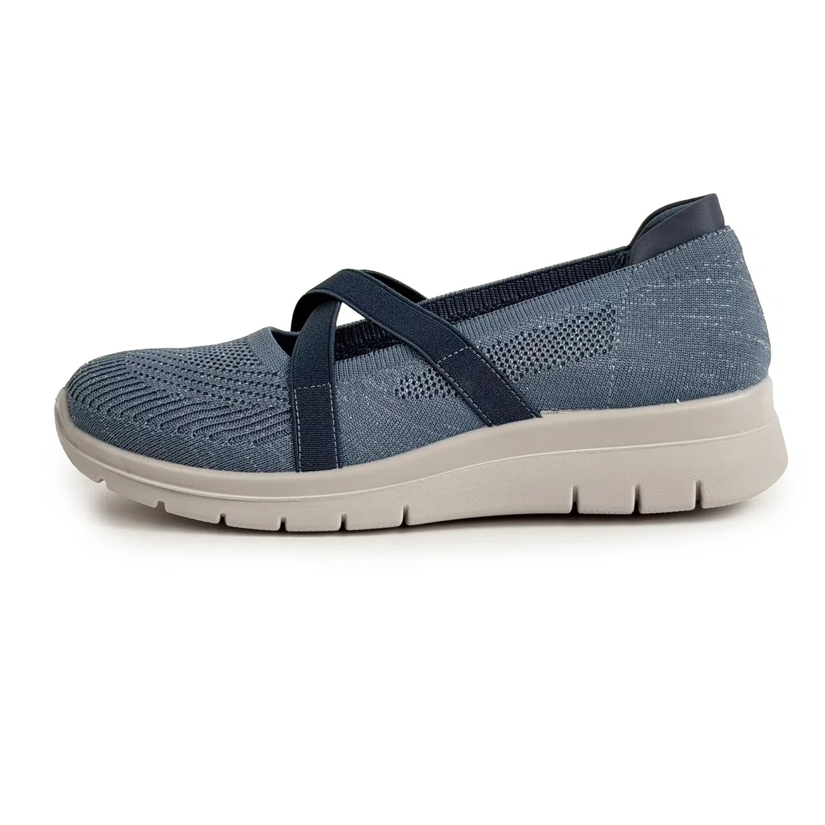 Scarpe Donna Slip On Leggere Traspiranti con Fascia Elastico Incrociata Scarpe da Ginnastica Casual per Camminata Lavoro Viaggio