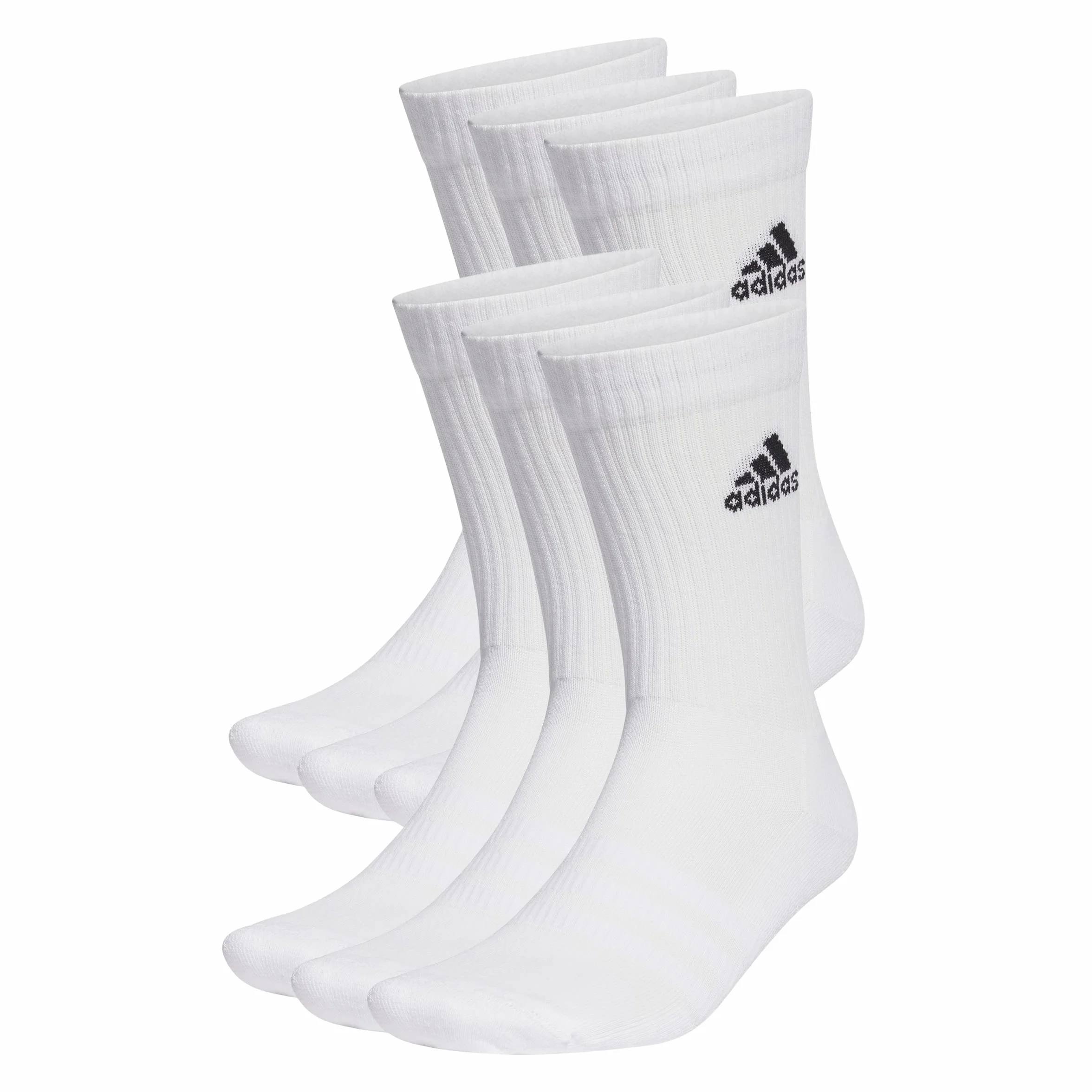 adidas - Calzini sportivi elasticizzati, Unisex - Bambini e Ragazzi, 6 paia