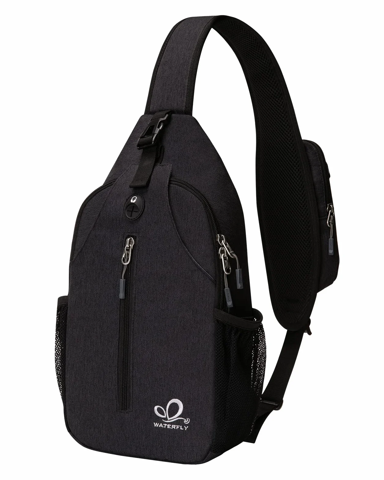 Waterfly Zaino Monospalla Sling Bag: Sportivo Borsello Monospalla Zaini Petto per Trekking Viaggio Lavoro Scuola Borsa Tracolla Monospalla Marsupio Uomo Donna