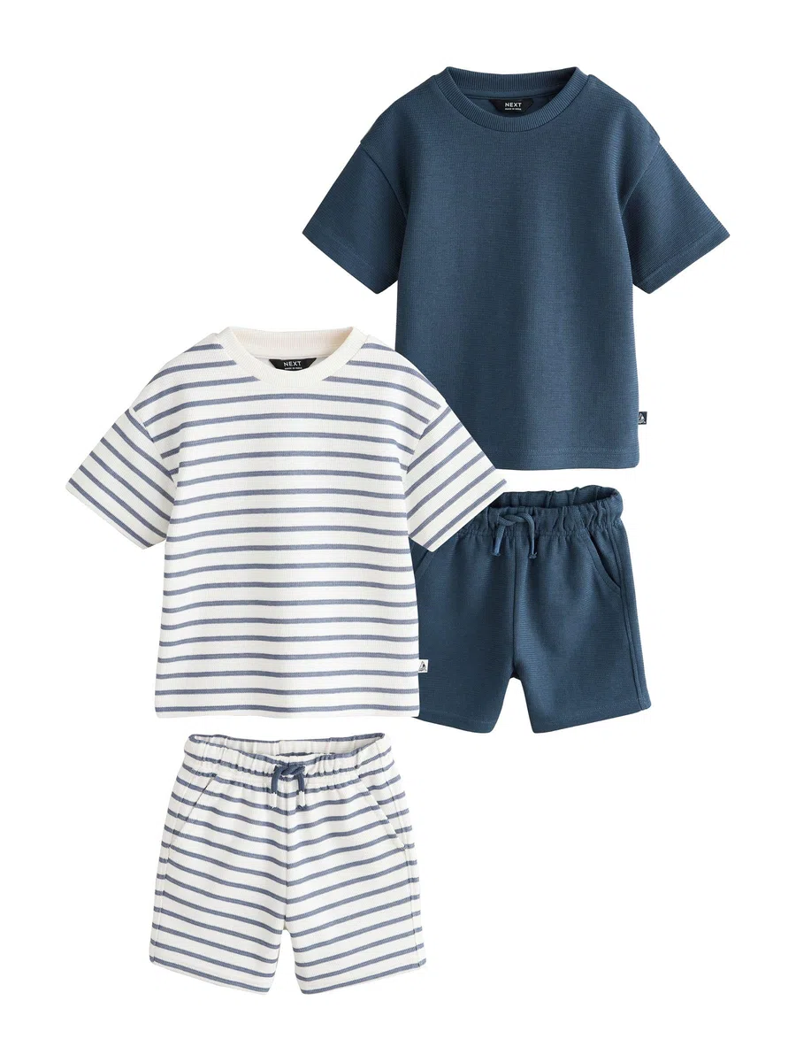 NEXT Ragazzo Confezione da 2 con maglietta a maniche corte e shorts