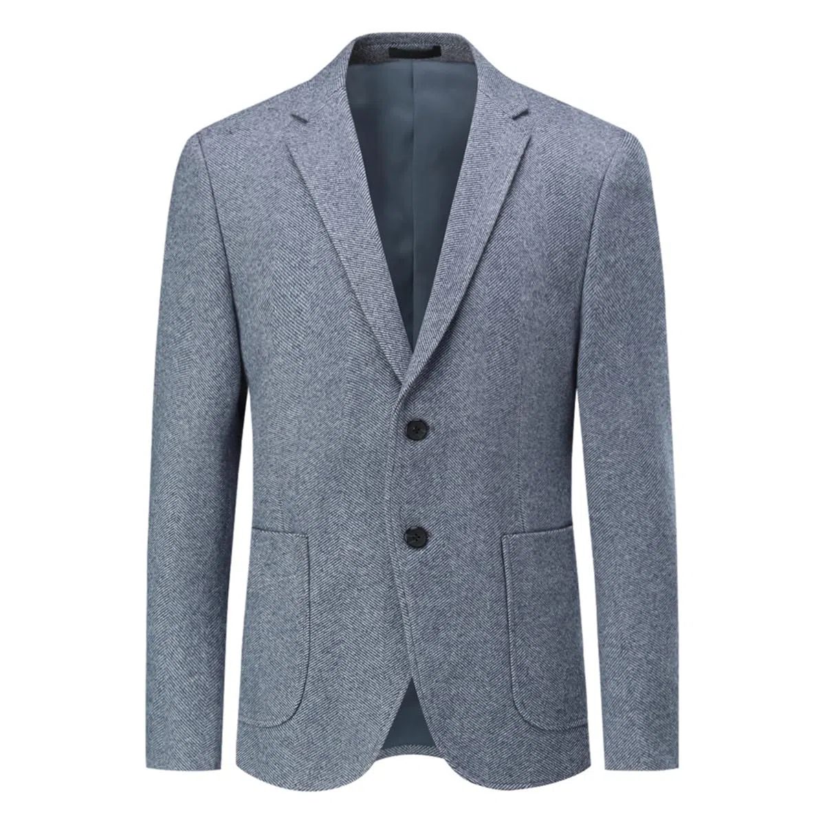 Allthemen Blazer da Uomo Regular Fit 2 Bottoni Giacca da Abito Elegante a Quadri Formale Business d'Affari
