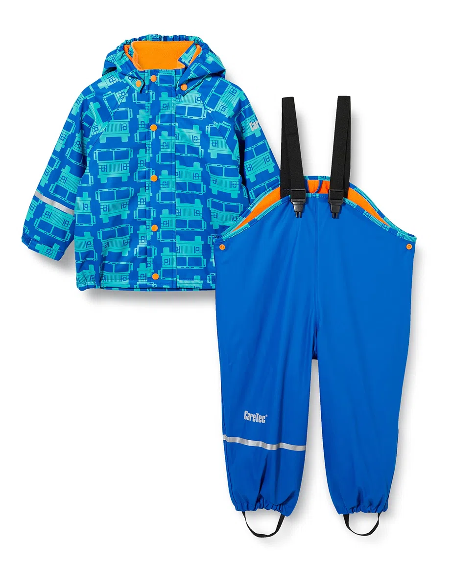 CareTec Rain Suit - Pu W. Fleece Impermeabile e Pantaloni Impermeabili Bambini e Ragazzi (Pacco da 1)