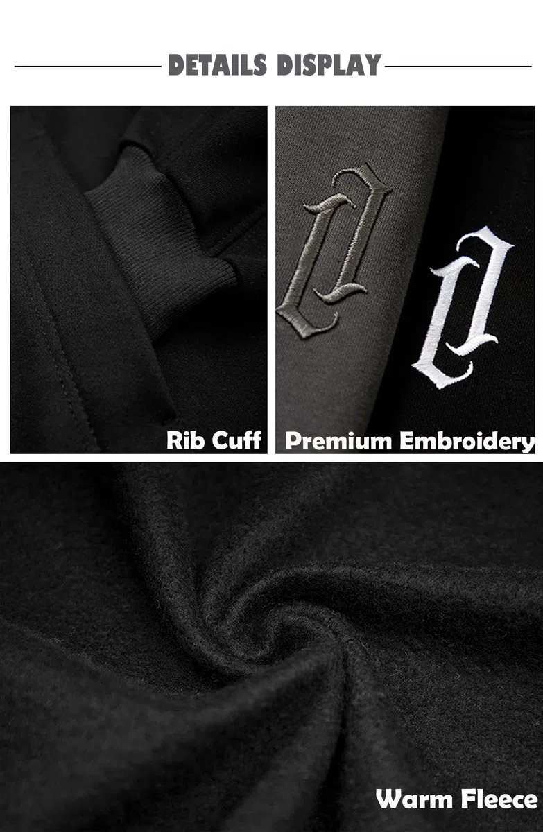 Felpa Uomo con Cappuccio Collo Alto Pullover Hip Hop Stile Comoda Felpe Pile Hoodies Autunno Invernale Moda