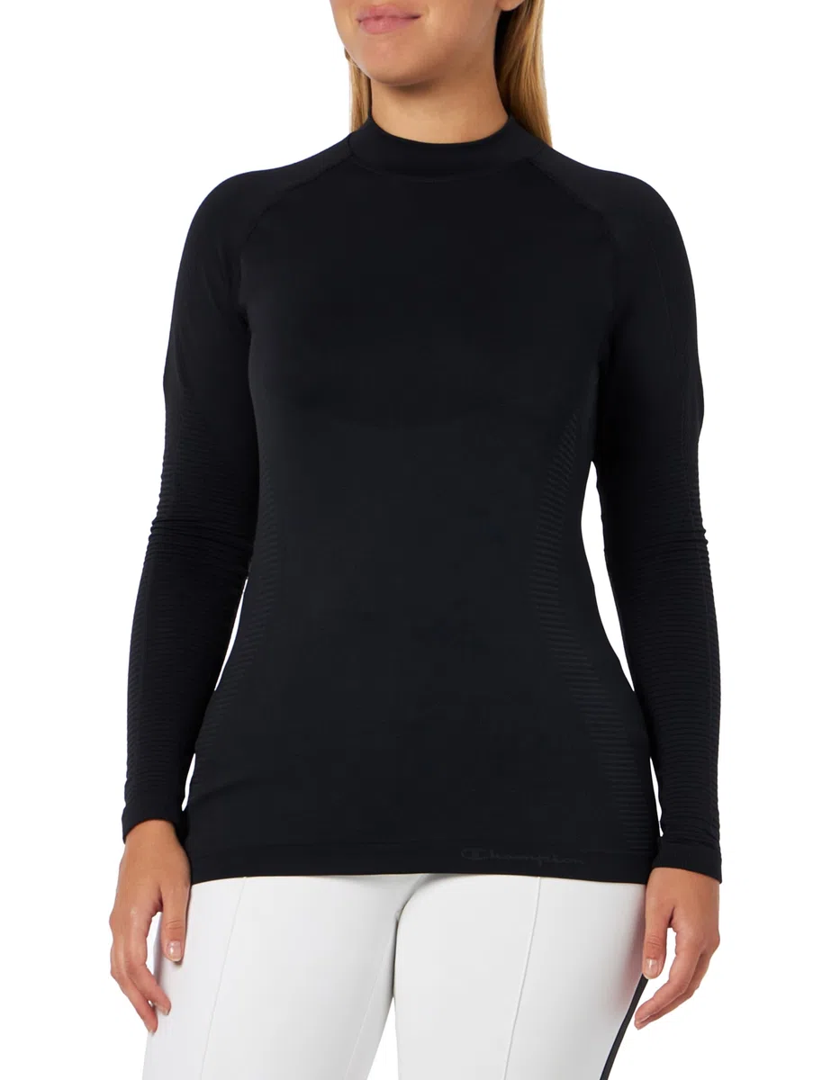 Champion Seamless Baselayer W Thermo L/S Maglietta Termica a Manica Lunga Donna
