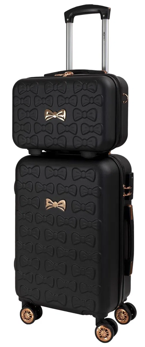 CABIN GO 5591 Set 2 Valigie Trolley Viaggio Rigide ABS, Bagaglio a Mano e da Stiva, Trolley rigido con ruote girevoli 55x40x20 e Bagaglio a Mano rigido 35x27x16