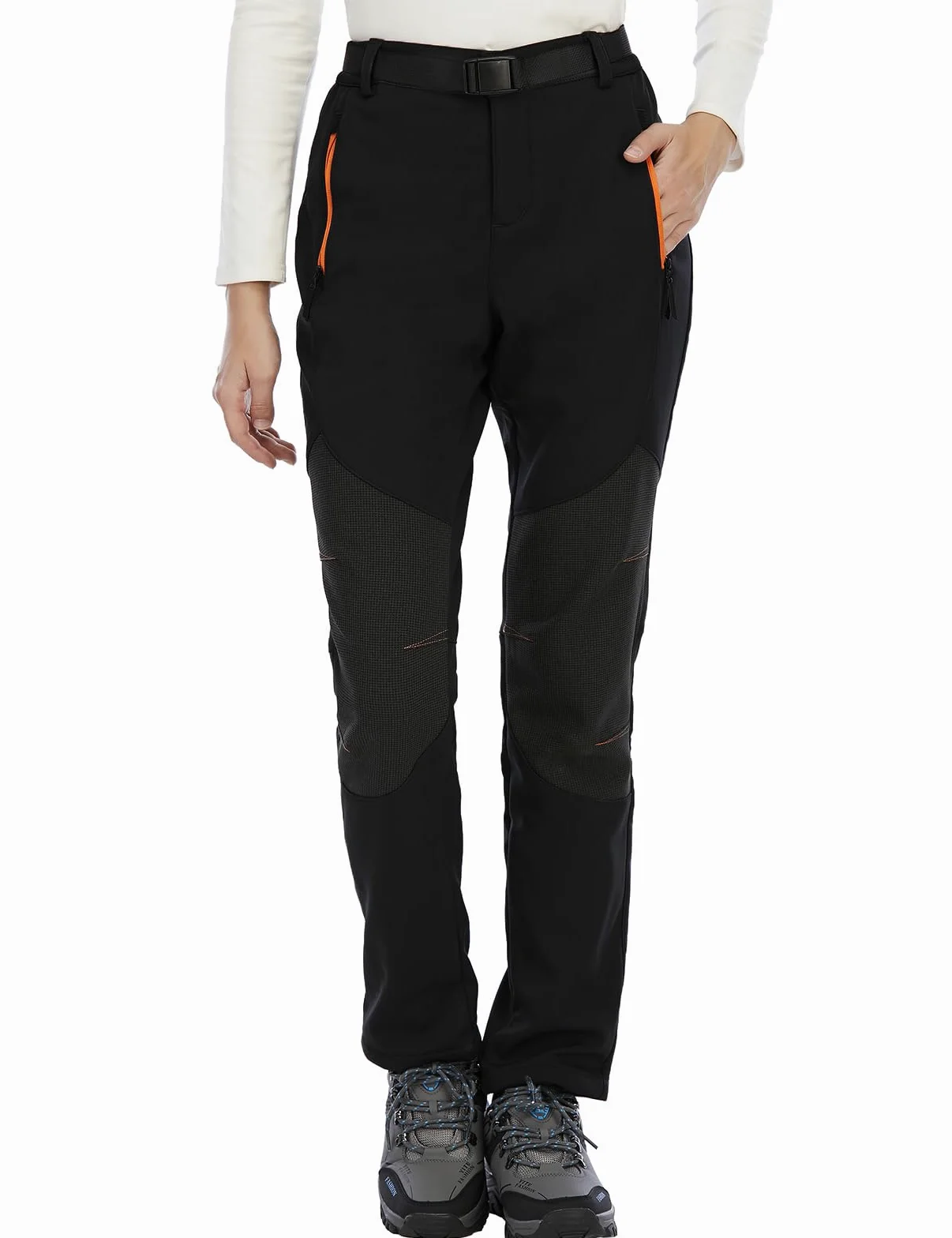BenBoy Pantaloni Trekking Donna Invernali Impermeabile Sci Softshell Pantaloni Termici Neve Caldo Montagna Escursionismo Pantaloni Outdoor
