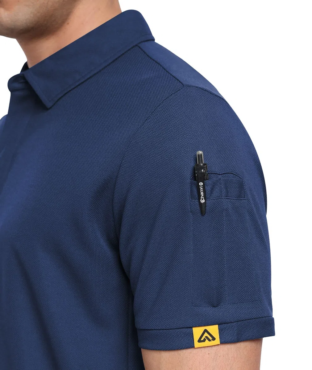 Polo Uomo Manica Corta, Maglietta Polo Uomo, Traspirante Polo T Shirt da Lavoro Uomo, Magliette Maniche Corte Uomo per attività All'aperto
