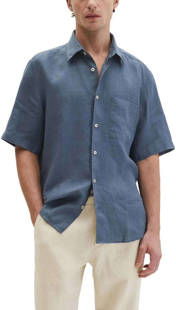 Marc OߴPolo Uomo Camicia in lino a maniche lunghe regular fit