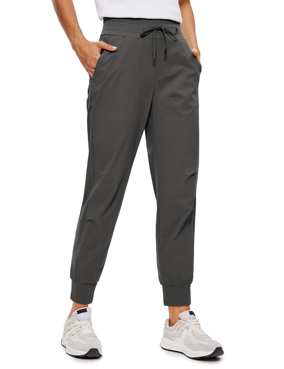 CRZ YOGA Donna Pantaloni Jogger in Vita con Coulisse Casuale Pantaloni Sportivi con Tasca