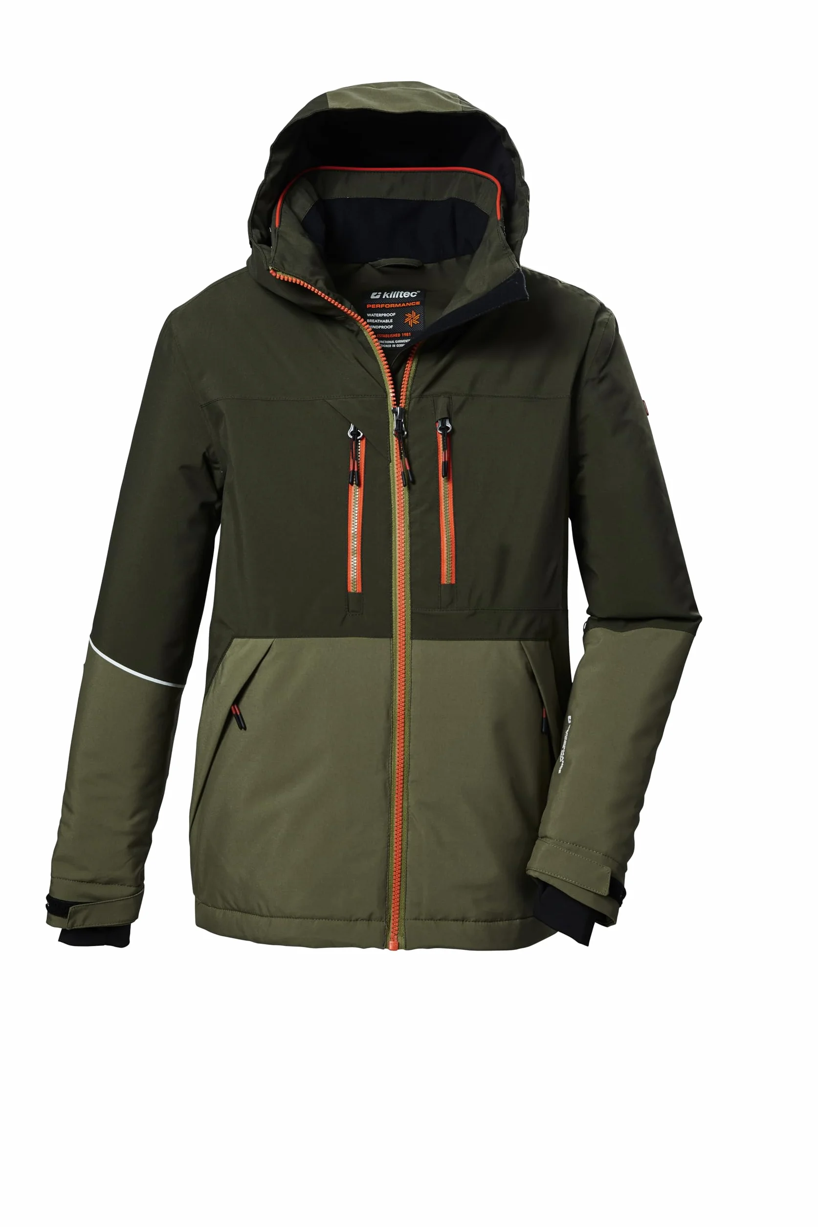 Killtec Ksw 388 Bys Ski Jckt Giacca da sci/giacca funzionale con cappuccio e paraneve Bambini e ragazzi