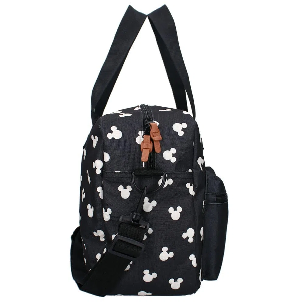 Grande borsa per pannolini per bambini, con fasciatoio | Disney Topolino, Nero