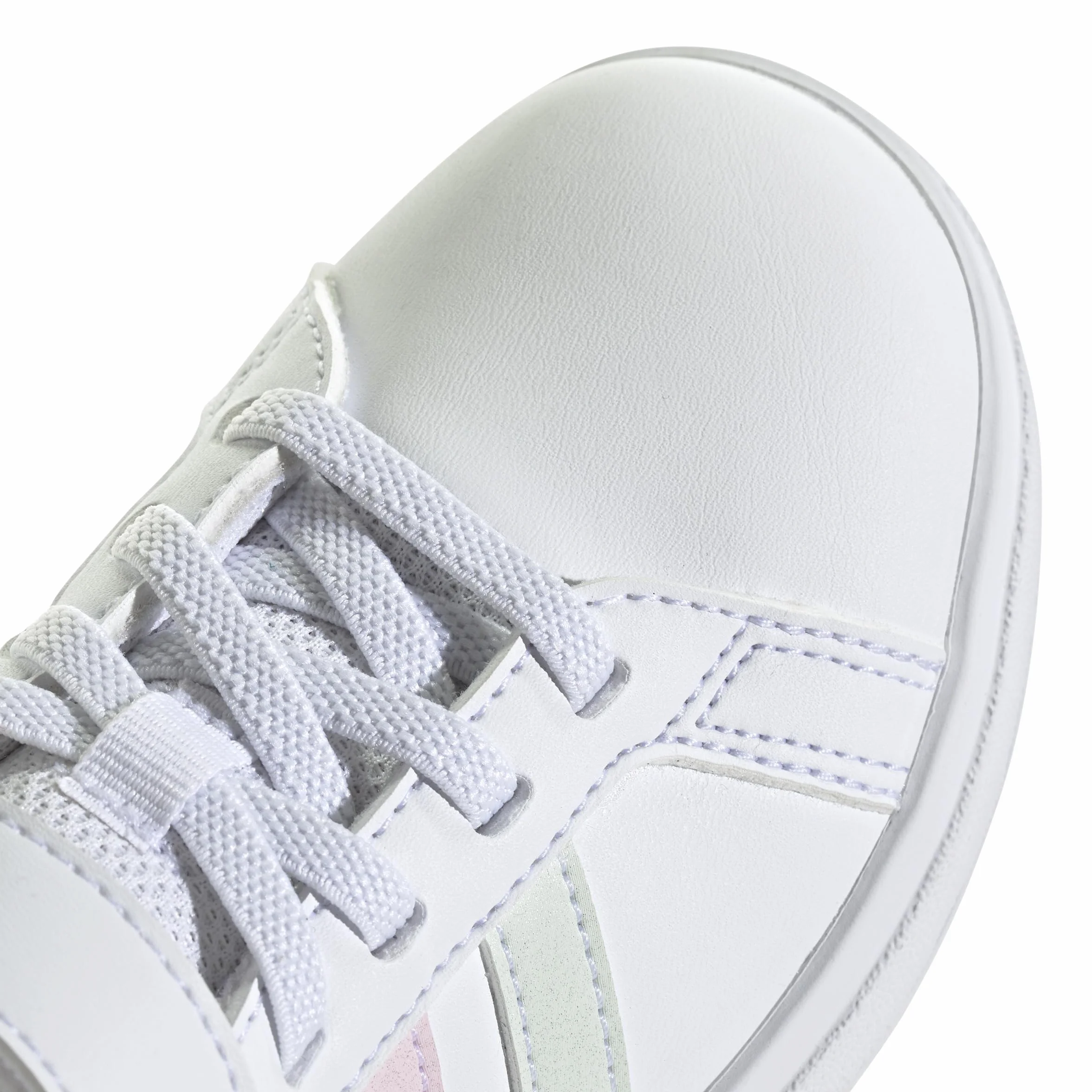 Adidas Unisex - Bambini Grand Court 2.0 Shoes Children, Ftwr White/Crystal Jade/Clear Pink, 28 EU
