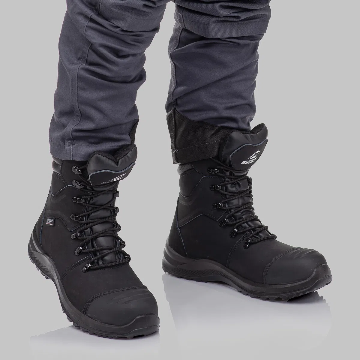 BWOLF HUMMER - Scarpe da lavoro invernali da uomo, resistenti all'acqua e all'olio, antiscivolo, con tecnologia Grip 4 x 4