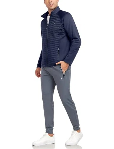 Little Donkey Andy - Giacca termica da running da uomo, calda, design ibrido, adatta per escursioni