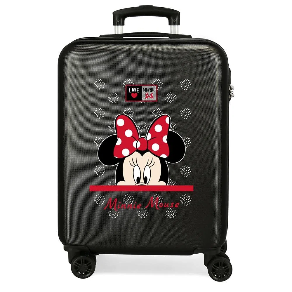 Disney My Pretty Bow Valigia da cabina nera 38 x 55 x 20 cm rigida ABS chiusura a combinazione laterale 34L 2,66 kg 4 ruote doppie bagaglio a mano