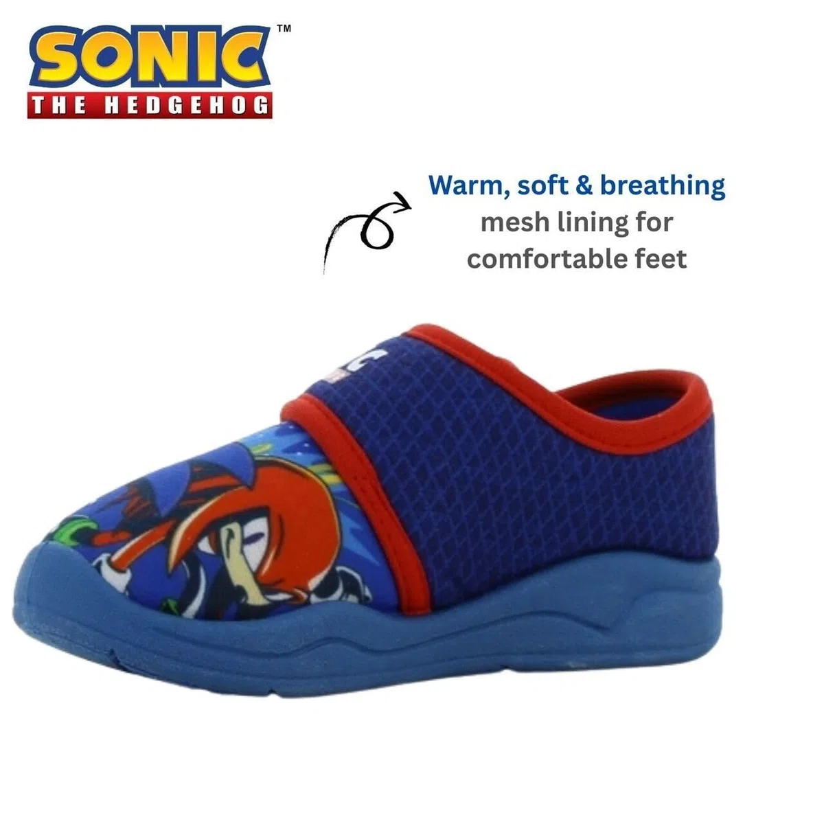 Leomil Sonic Pantofole Bambino Slipper Bambini e Ragazzi, Adatte per la casa e la scuola materna