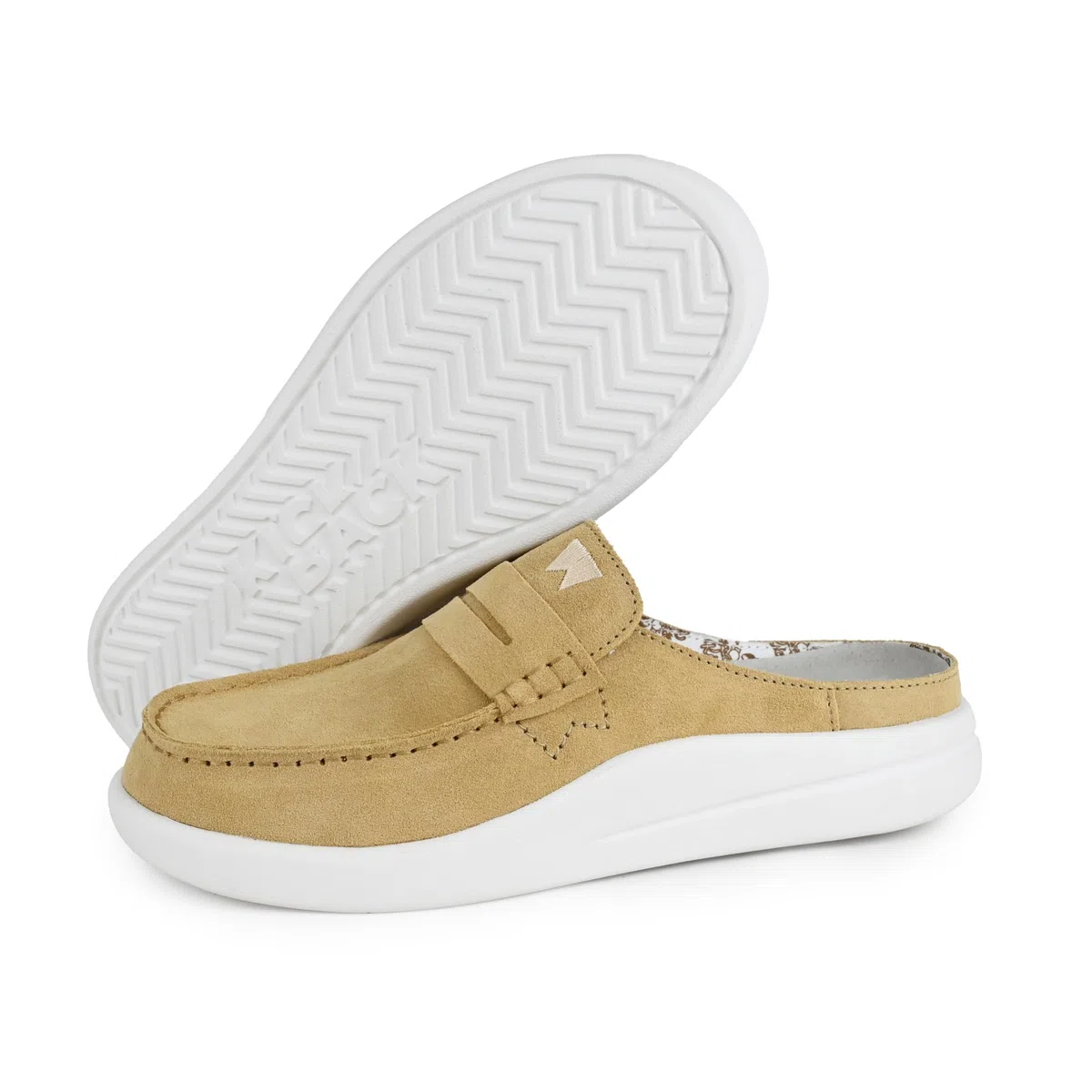 Kickback Frenchy Womens Penny Mule - Mocassino Slip On da Donna Slider - Scarpa in Pelle Scamosciata Leggera - Comfort Plantare in Schiuma Foderato in Pelle - Scarpe estive Casual