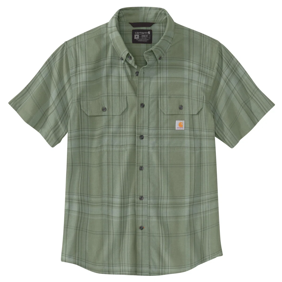 Carhartt Loose Fit Midweight Short-Sleeve Plaid Shirt Camicia a Quadri a Maniche Corte di Peso Medio Ampio Uomo (Pacco da 1)
