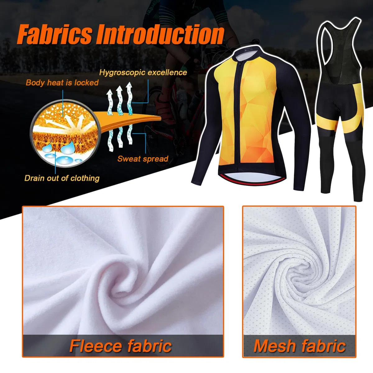 Abbigliamento Ciclismo Donna Invernale Completo Bici MTB,Maglia Ciclista Maglietta Ciclo Termico Vello Giacca Manica Lunga e Salopette Pantaloni con 19D Gel Imbottiti,Tuta da Bicicletta Traspirante