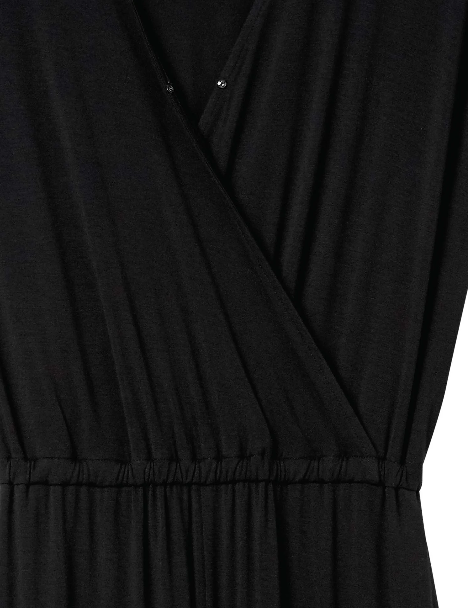 Amazon Essentials Tuta Jumpsuit con Fondo Ampio sopra La Caviglia Incrociata a Maniche Corte Donna