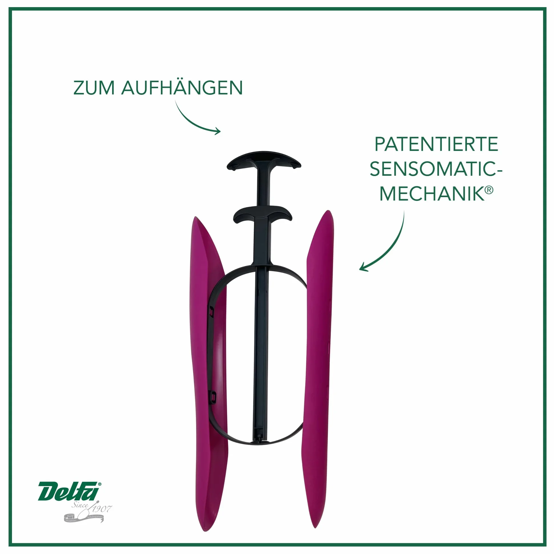 Delfa, 3 paia di stampi per alberi da 35 cm, meccanismo innovativo, made in Germany