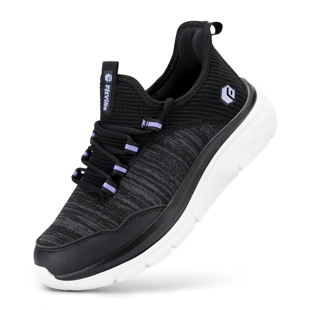FitVille Scarpe da Camminata Donna Pianta Larga Leggere Sneakers Ginnastica Sportive Comode Scarpe da Passeggio Fitness Ammortizzate