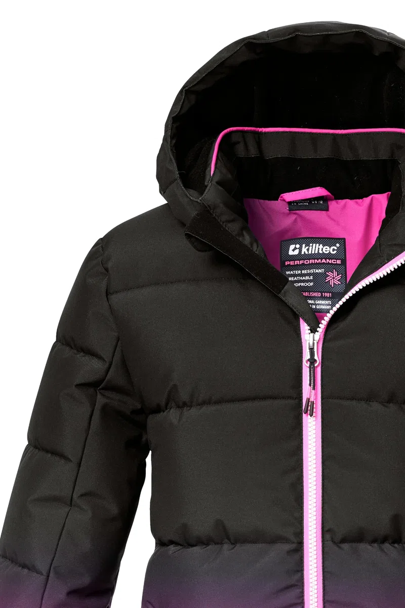 Killtec Ksw 330 Grls Ski Qltd Jckt Giacca da sci/giacca da sci trapuntata con cappuccio e paraneve Bambine e ragazze (Pacco da 1)
