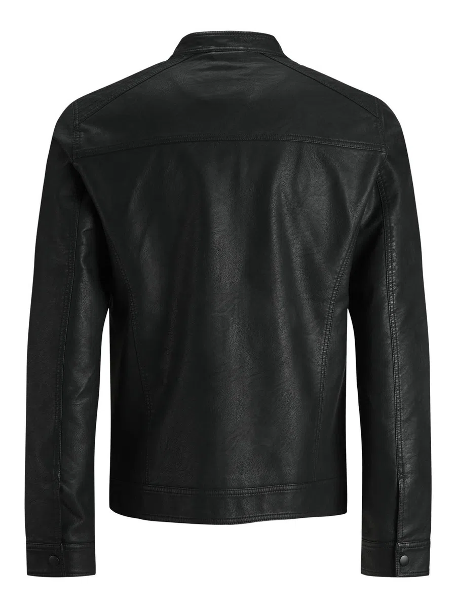 JACK & JONES Synthetic Leather Jacket Synthetic Leather Jacket
