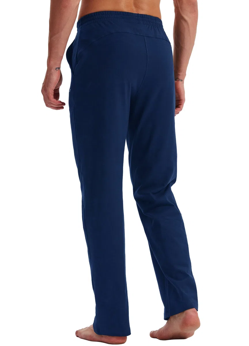 WILLIT Pantaloni da jogging da uomo, in cotone, per il tempo libero, per il fitness, per yoga, loose, da uomo con tasche