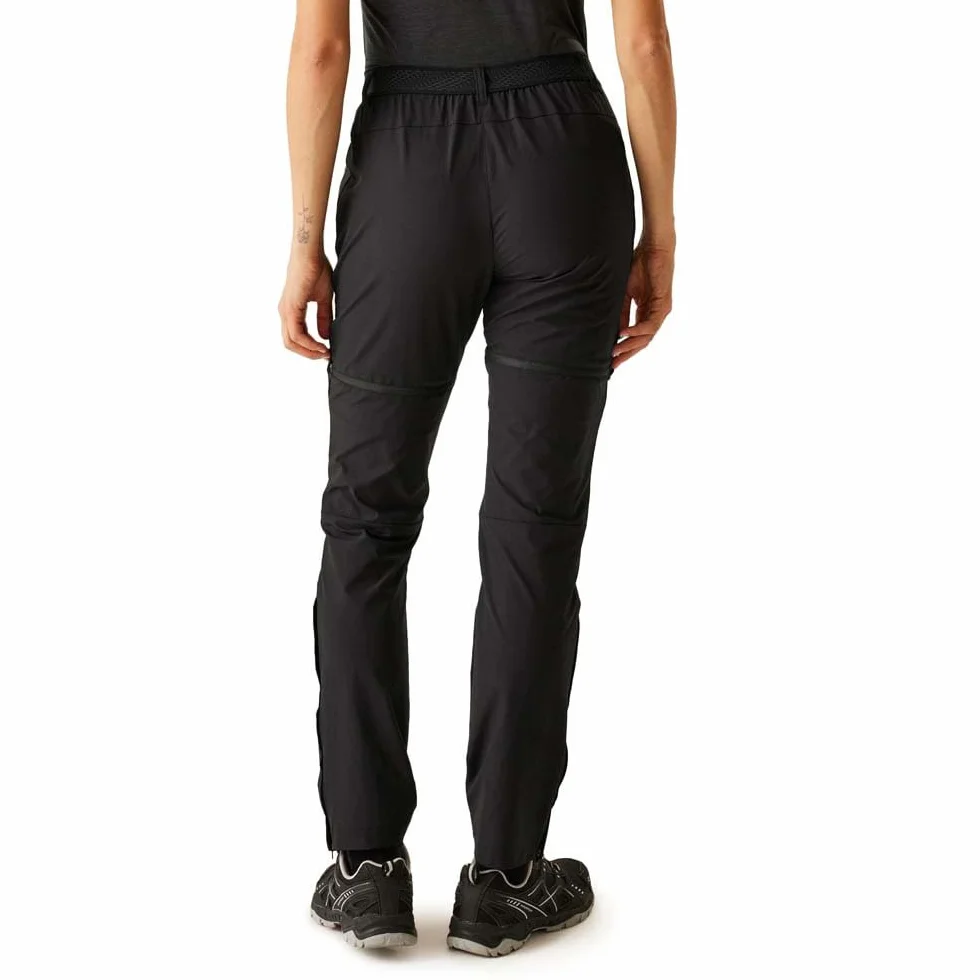 Regatta Pantaloni da Montagna Donna, con Cerniera, idrorepellenti, Convertibili 2 in 1, Pantaloni da Trekking