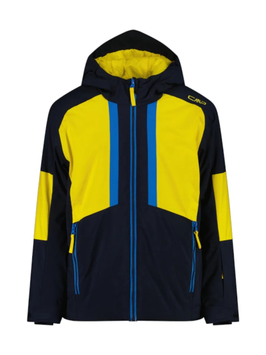 CMP Giacca da sci per bambini in twill con cappuccio