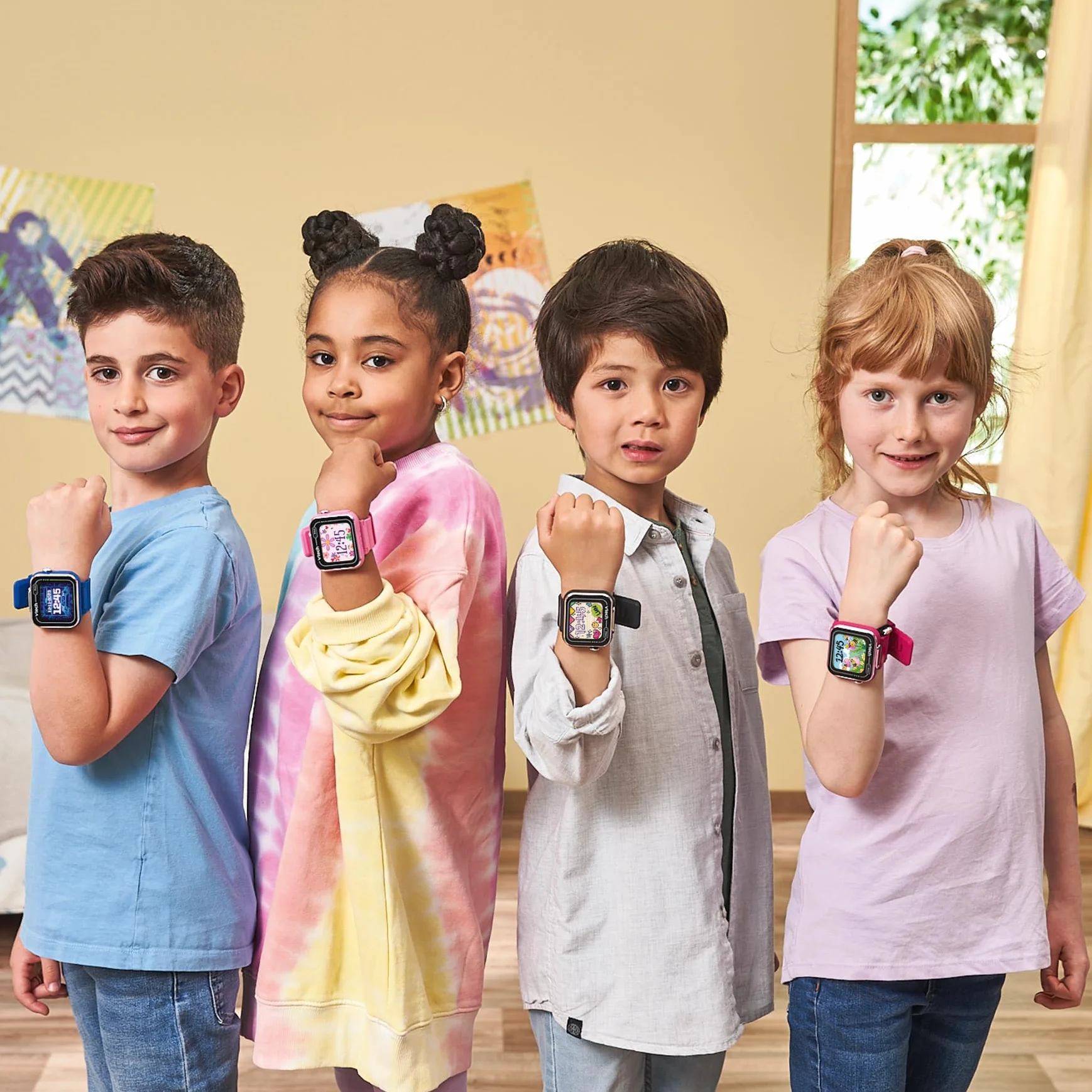 Vtech - Kidizoom Smartwatch MAX Blu, Smartwatch per Bambini Doppia Macchina Fotografica Video Giochi Schermo Touch Orizzontale Versione ESP