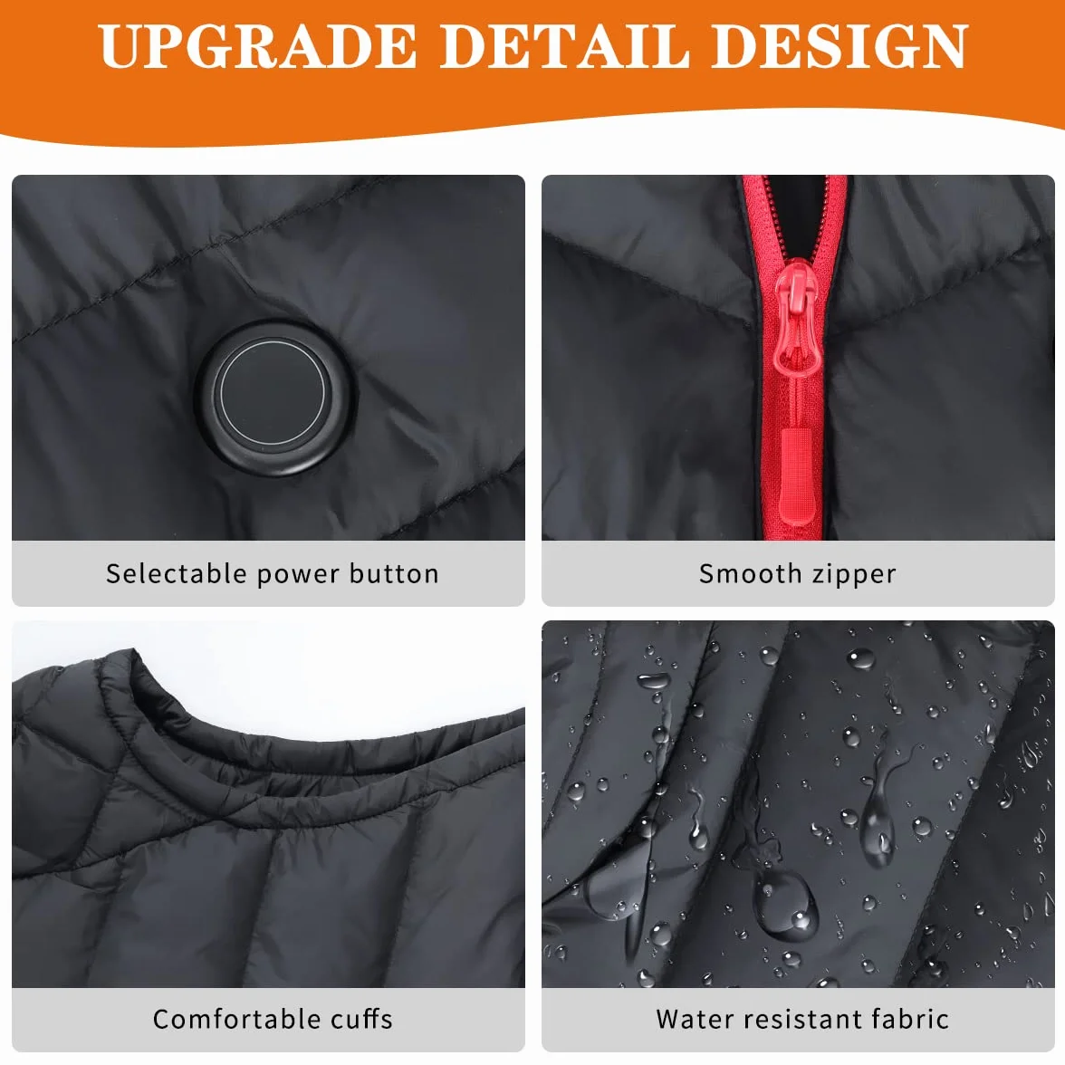 Gilet Riscaldato da Donna con Batteria 10000mAh, Gilet Elettrico Invernale Leggero Slim Fit Ricaricabile USB con Tasche – Ideale per Outdoor, Escursionismo, Sci, Regalo Invernale
