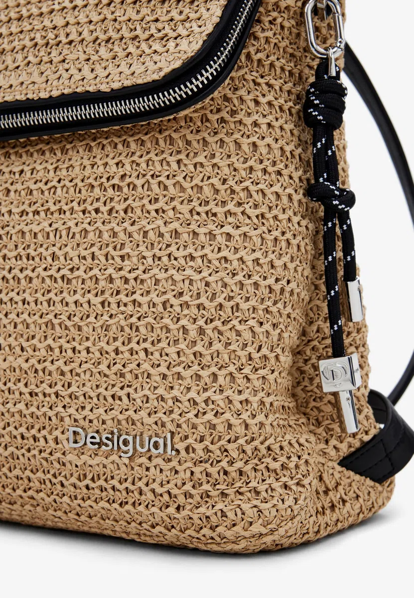 Desigual BACK_HALF LOGO RAFFIA H, U, 1014 NATURAL