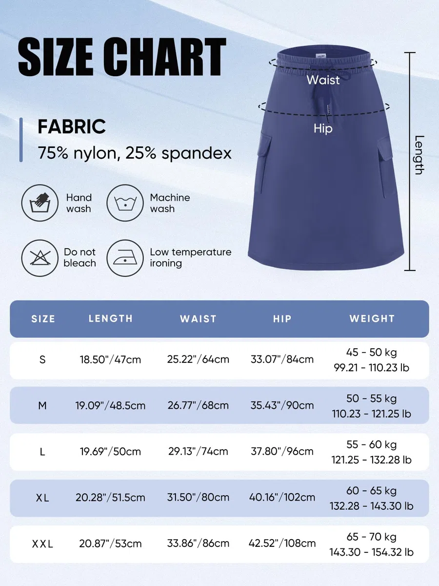 Bezioner Gonna Pantalone Donna al Ginocchio Gonna Tennis Sportiva con Pantaloncino e 4 Tasca Vita Alta Skorts da Golf