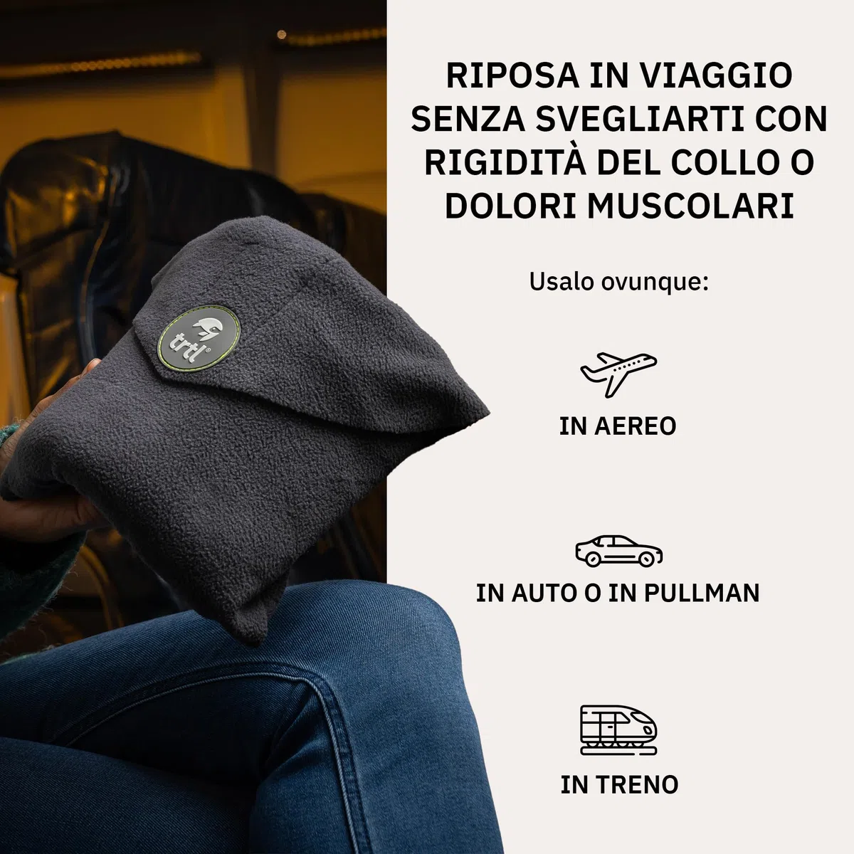 trtl Travel Pillow Rosso | Cuscino da Viaggio salvaspazio | per Viaggiare Comodamente in Aereo, Auto e Autobus | Sistema di Supporto Unico | Lavabile in Lavatrice