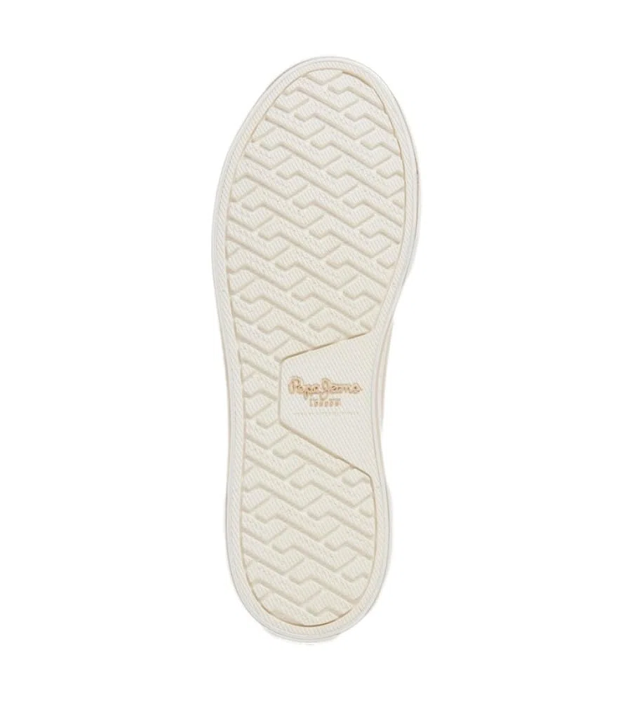 Pepe Jeans Sneakers Beige in Tela con Logo Brady