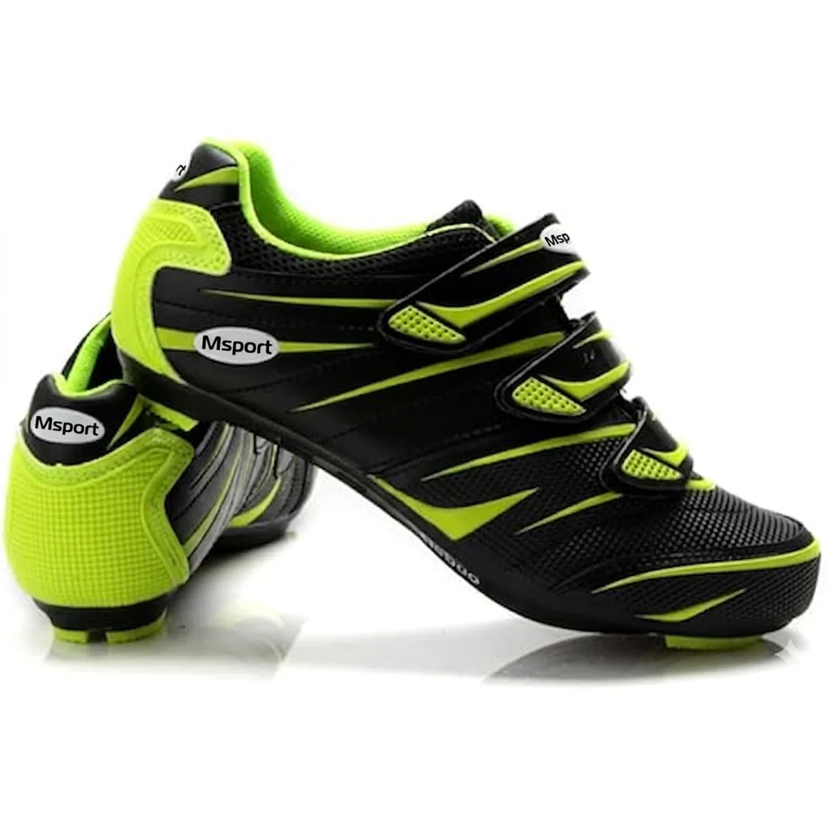 Scarpe da Ciclismo Uomo/Donna – Scarpe Spinning Traspiranti, Compatibili con Peloton, SPD, SPD-SL e Look Delta - Verde 46 EU