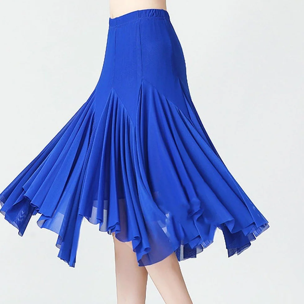Gonna Flamenco Lunga Ballo Latino Morbida Elegante Danza Ventre Valzer