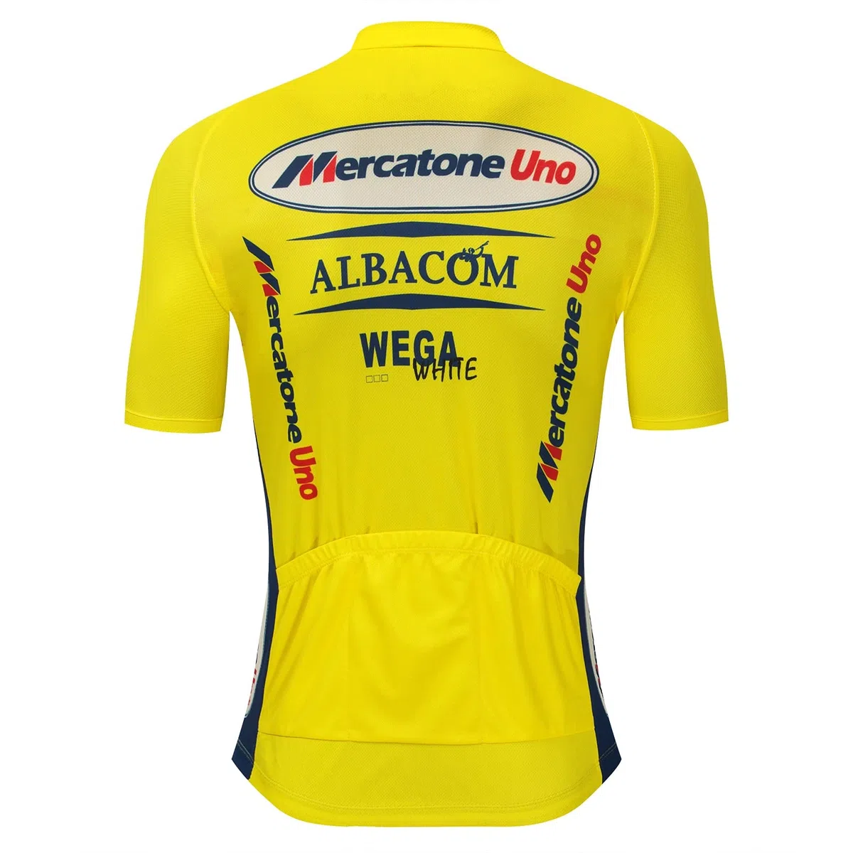 Marco Pantani Pro Team Retro Mercatone Uno maglia da ciclismo set for uomini, manica corta abbigliamento ciclismo bici pantaloncini con bretelle set gel pad