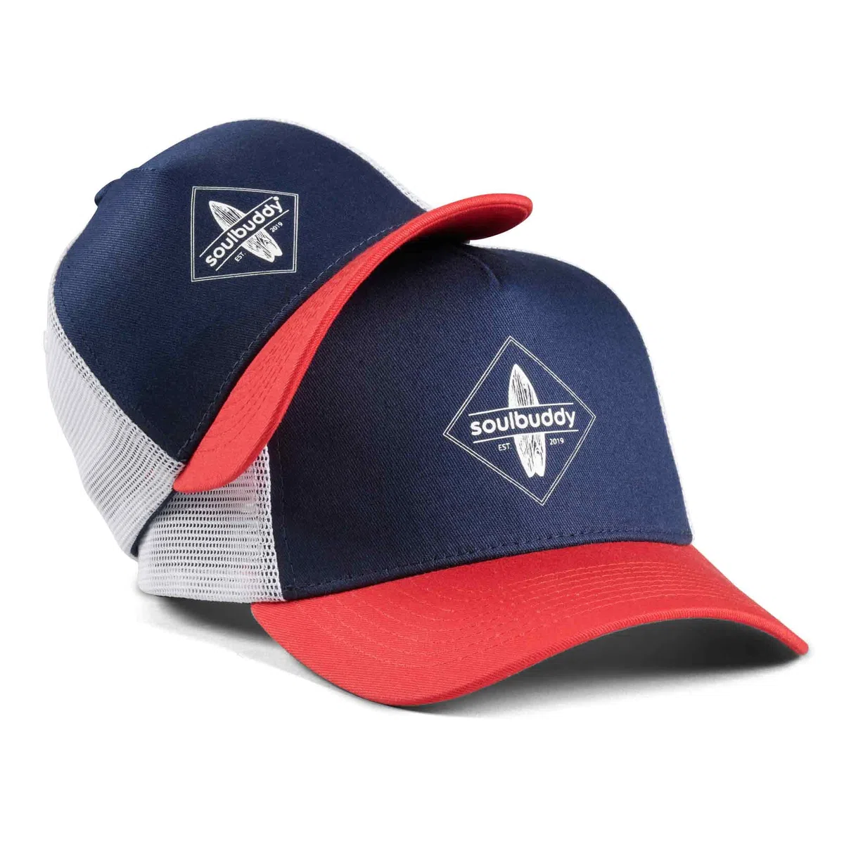 Soulbuddy Set di 2 Cappellini Trucker da Basecap Coordinati papà e Figlio – Snapback Traspiranti Uomo e Bambino – Look Mini Me Famiglia – Idea Regalo Originale