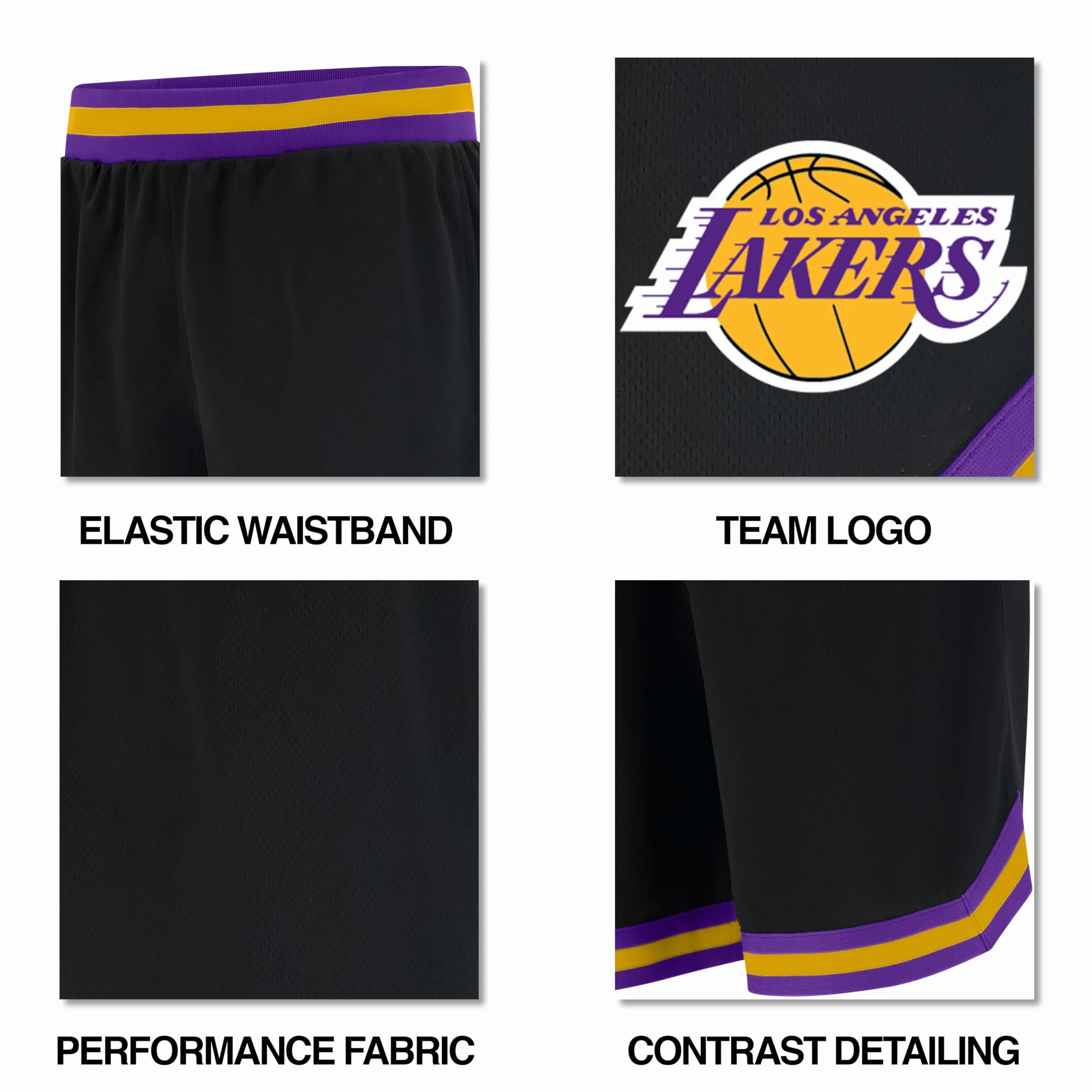 Ultra Game Pantaloncini da Basket Uomo NBA Logo Squadra