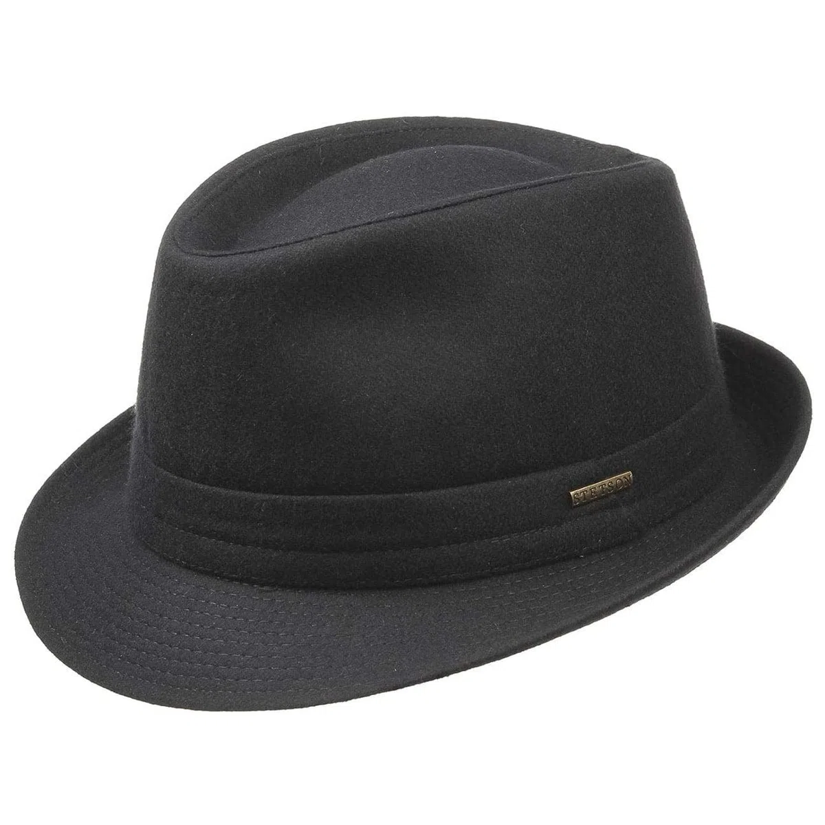 Stetson Benavides Trilby Feltro di Lana Cappello Invernale Teflon Made in Italy Donna Uomo Autunno Inverno