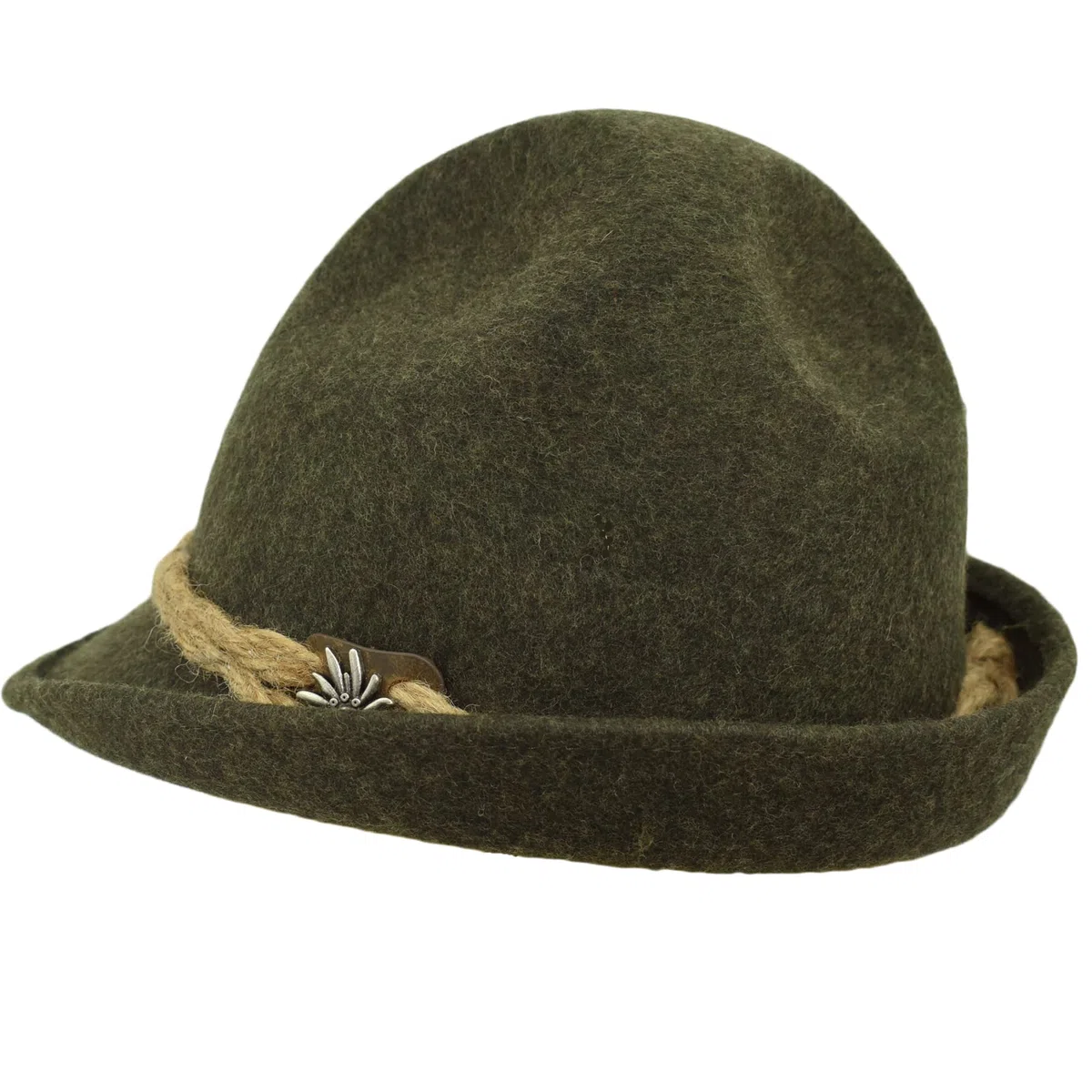 Melegari Cappello Tirolese Dreispitzhut Stella Alpina | Cappello da Montagna | Cappello Alpino | Uomo Donna | Estate/Inverno